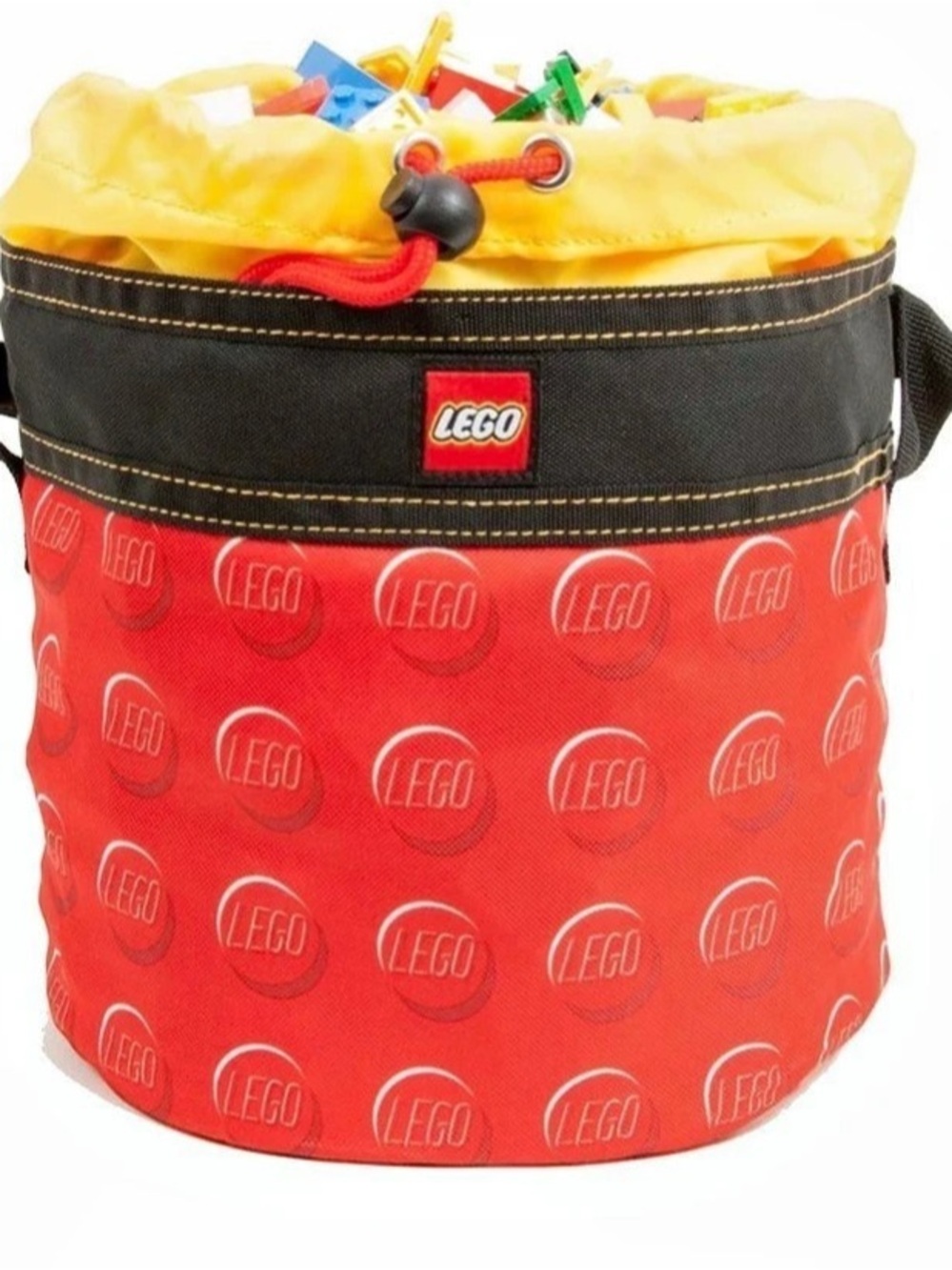 New LEGO Storage Cinch Bucket Red & Black